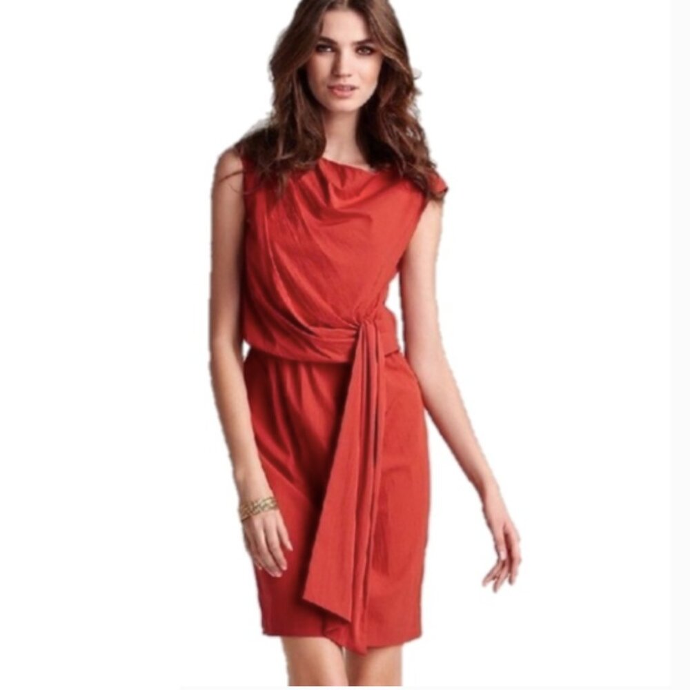 Diane Von Furstenberg Tamara Dress in Cayenne Women’s Size 8 - Picture 1 of 13